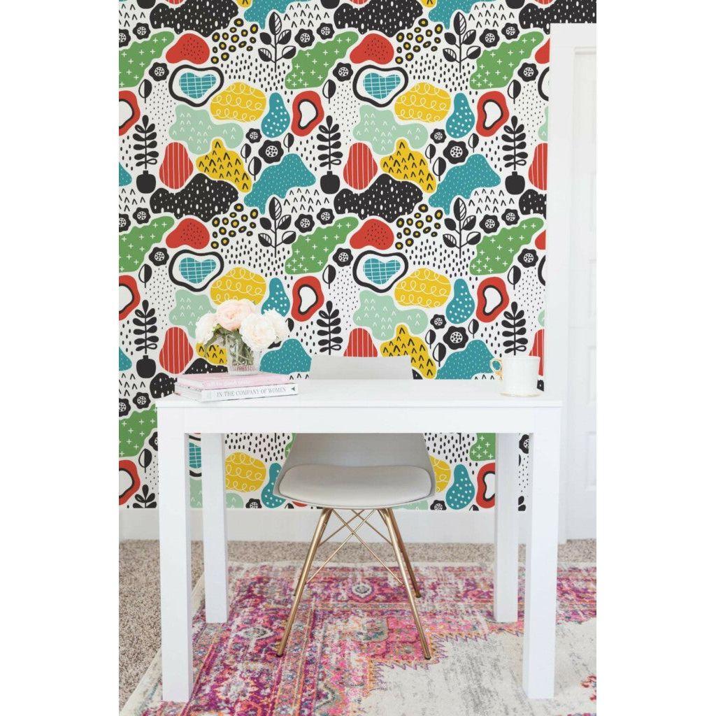 Multicolor abstract design (itseliimautuva) - Kotikauppa