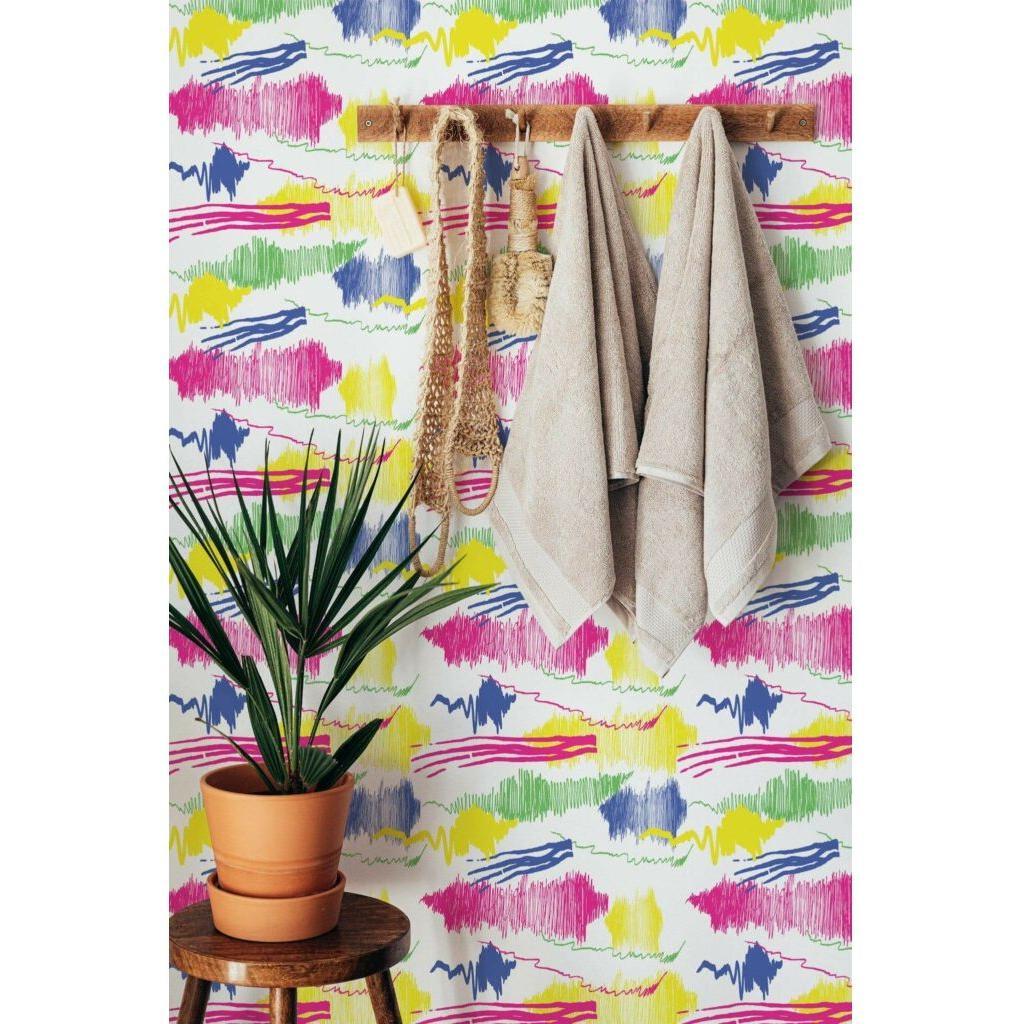 Multicolor doodles abstract (itseliimautuva) - Kotikauppa