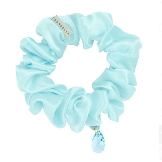 Murberry-silkki scrunchie/hiusdonitsi (aqua) - Kotikauppa