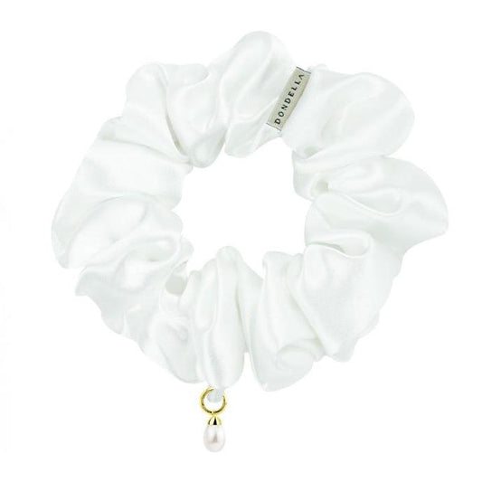 Murberry-silkki scrunchie/hiusdonitsi (helmi) - Kotikauppa