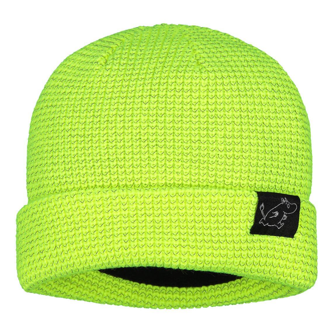 Muumi heijastava lasten pipo lime | 42931