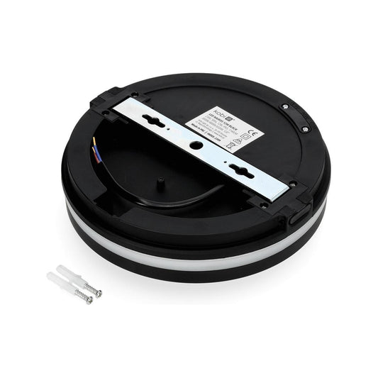 LED-valaisin NAIROS MUSTA 12W 3000/4000/6500K Ø200mm 1140lm IP65