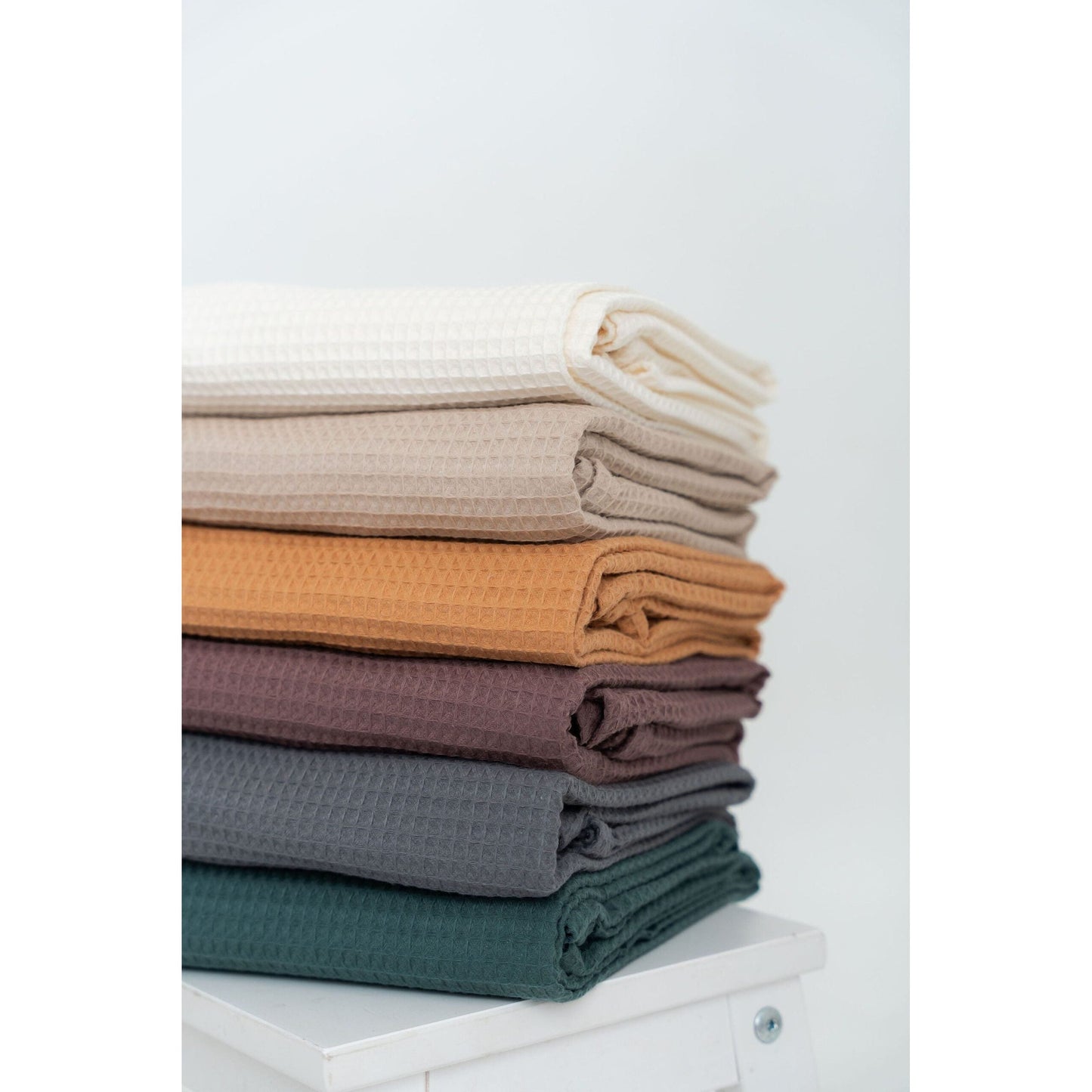 Secure Fit Cotton Hair Towel with Button Closure