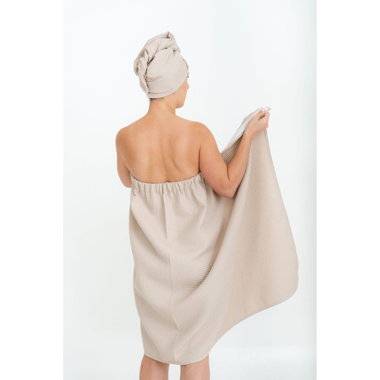 Women's Spa Wrap Towel with Velcro and Elastic