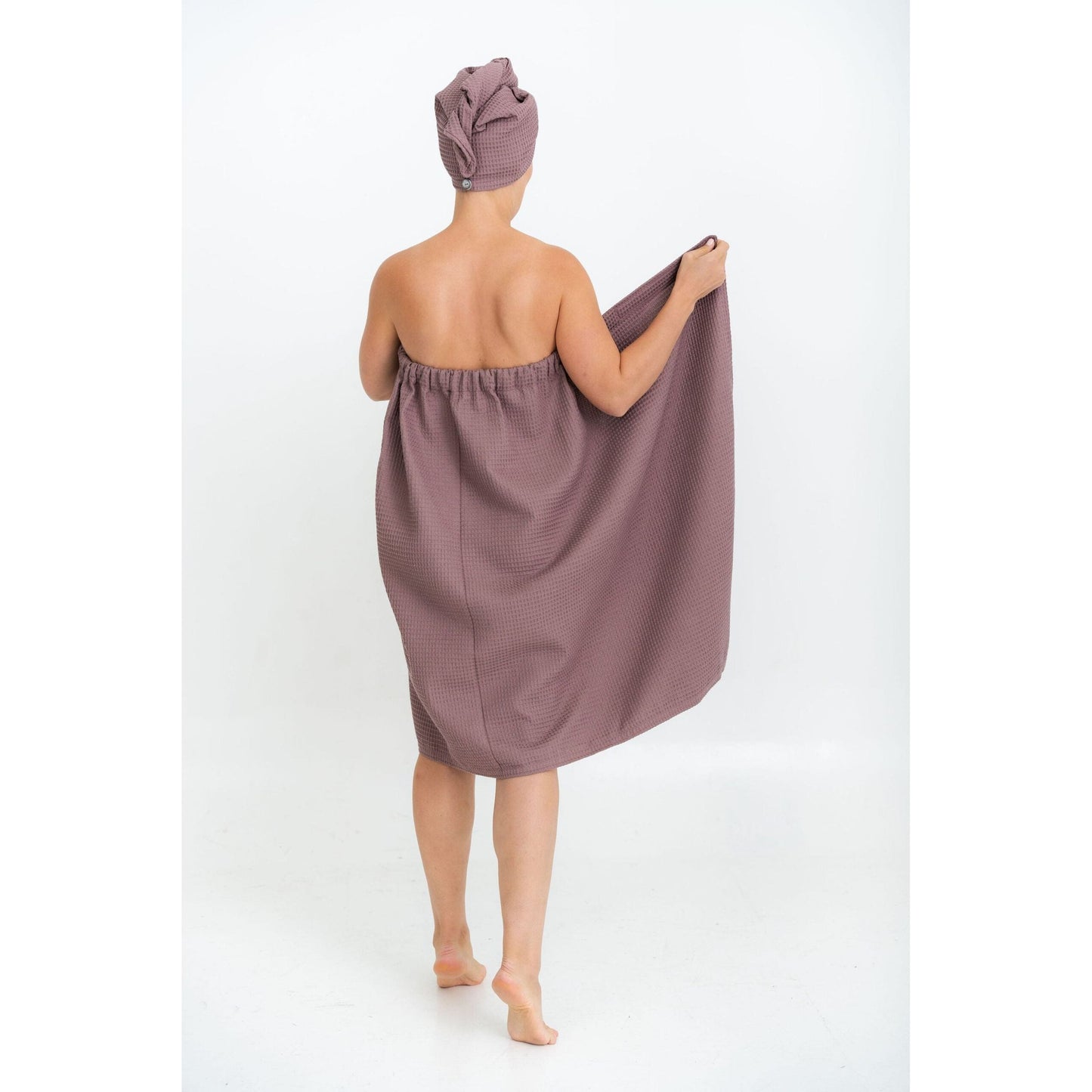 Women's Spa Wrap Towel with Velcro and Elastic