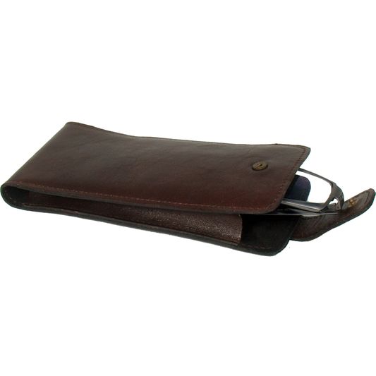 Nahkainen silmälasikotelo (kaksi eri väriä) 24-25 - Kotikauppa