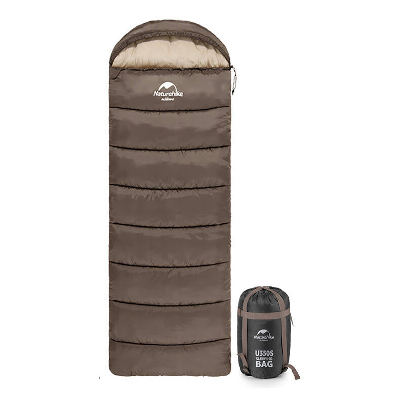 Naturehike ENVELOPE STYLE -makuupussi hupulla U250, harmaa - Kotikauppa