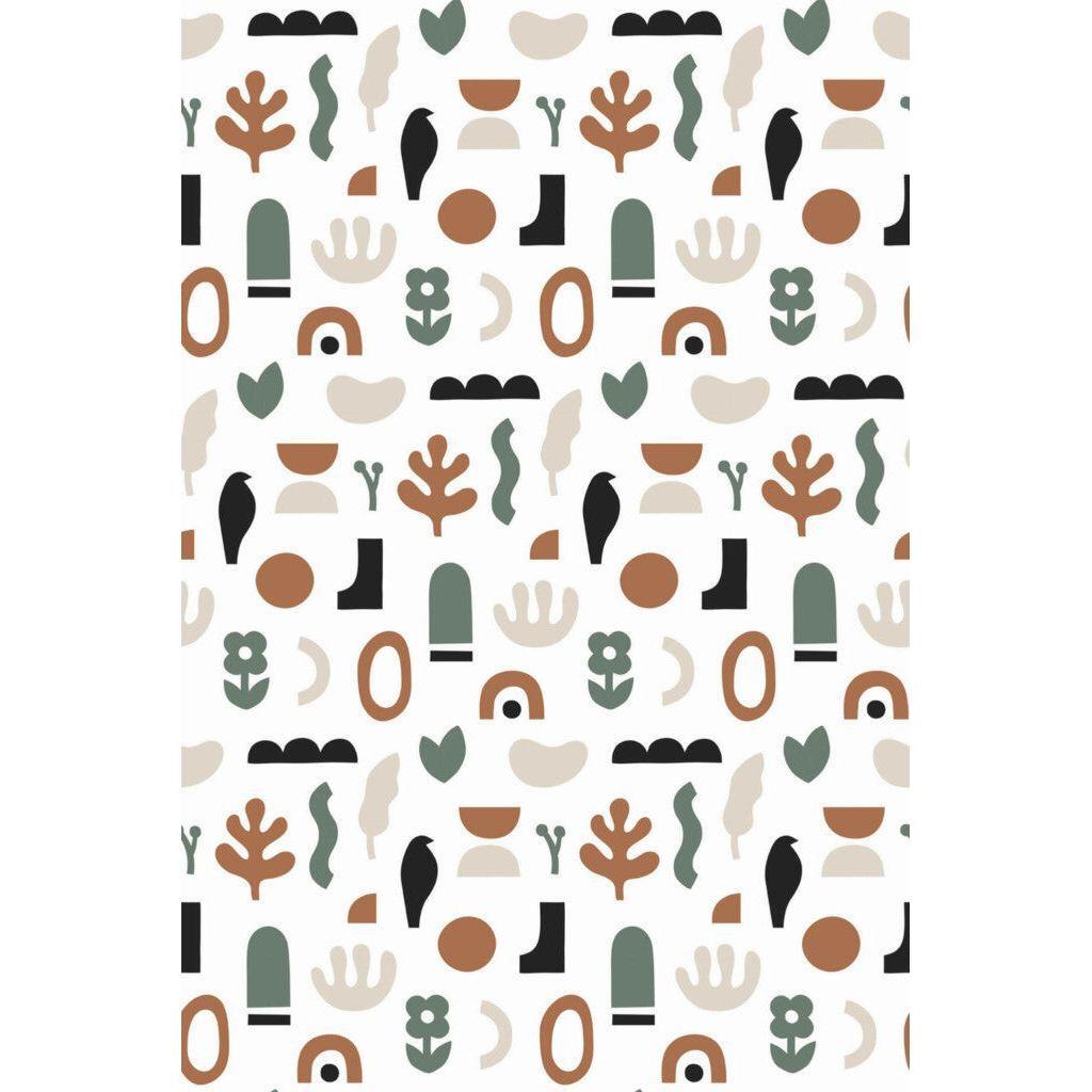 Neutral boho shapes (itseliimautuva) - Kotikauppa