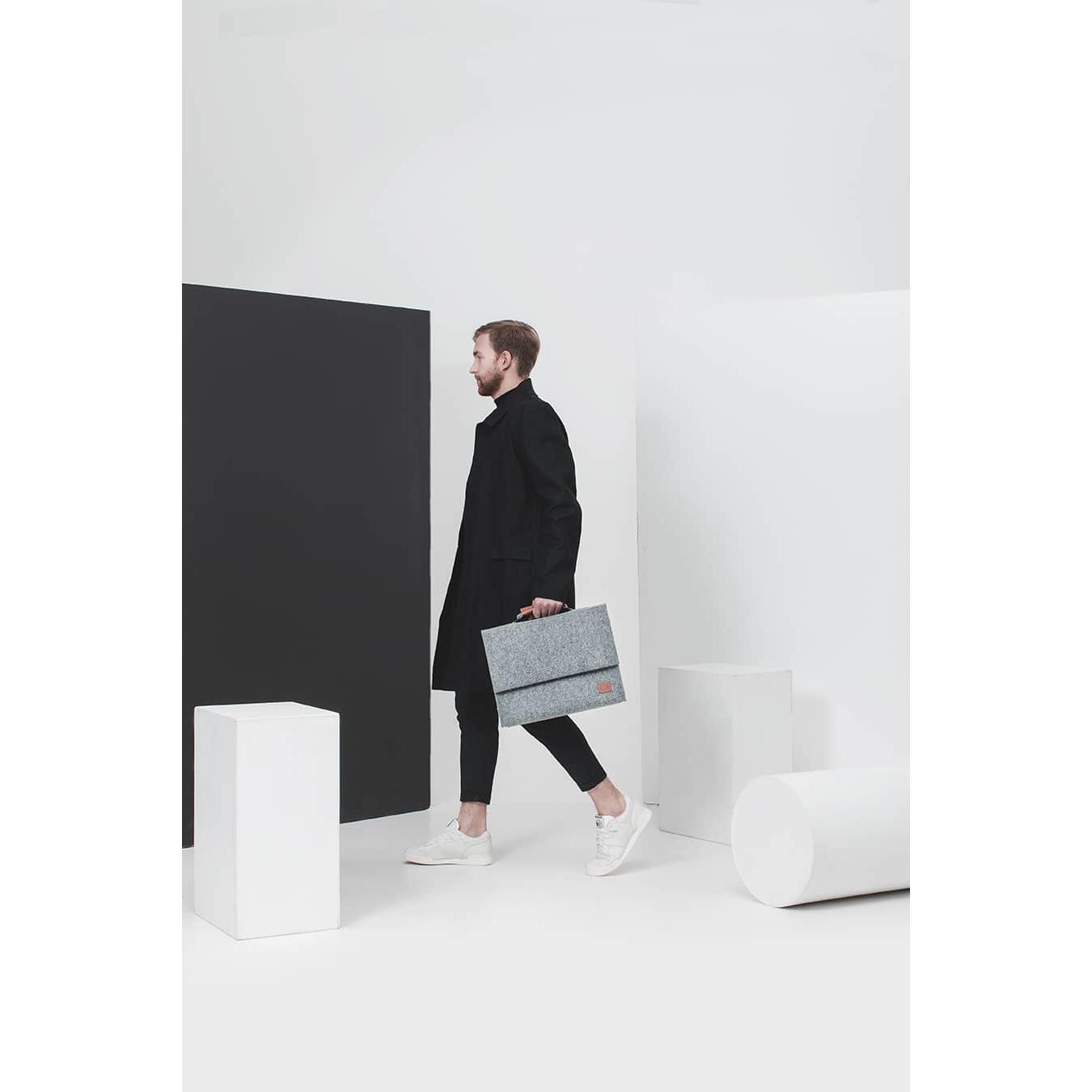 Briefcase Sören - Grey