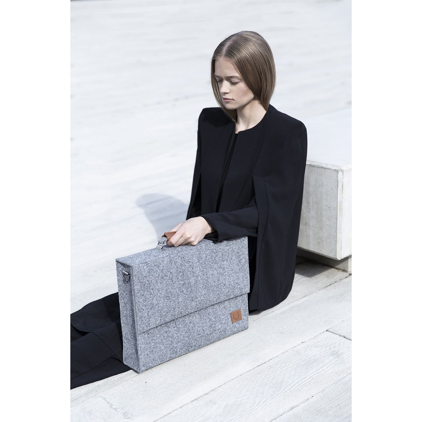 Briefcase Sören - Grey