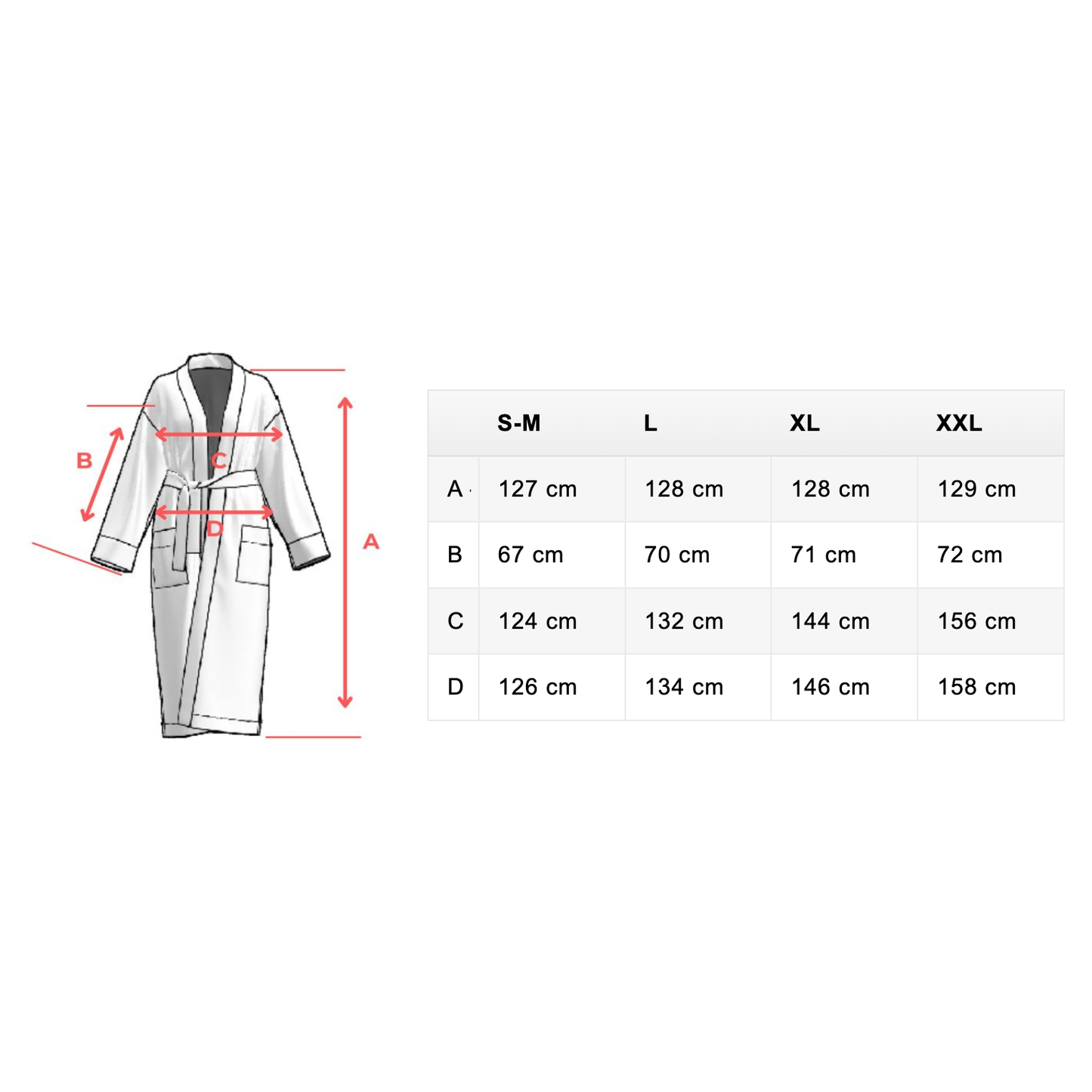 Long Waffle Fabric Robe for Men