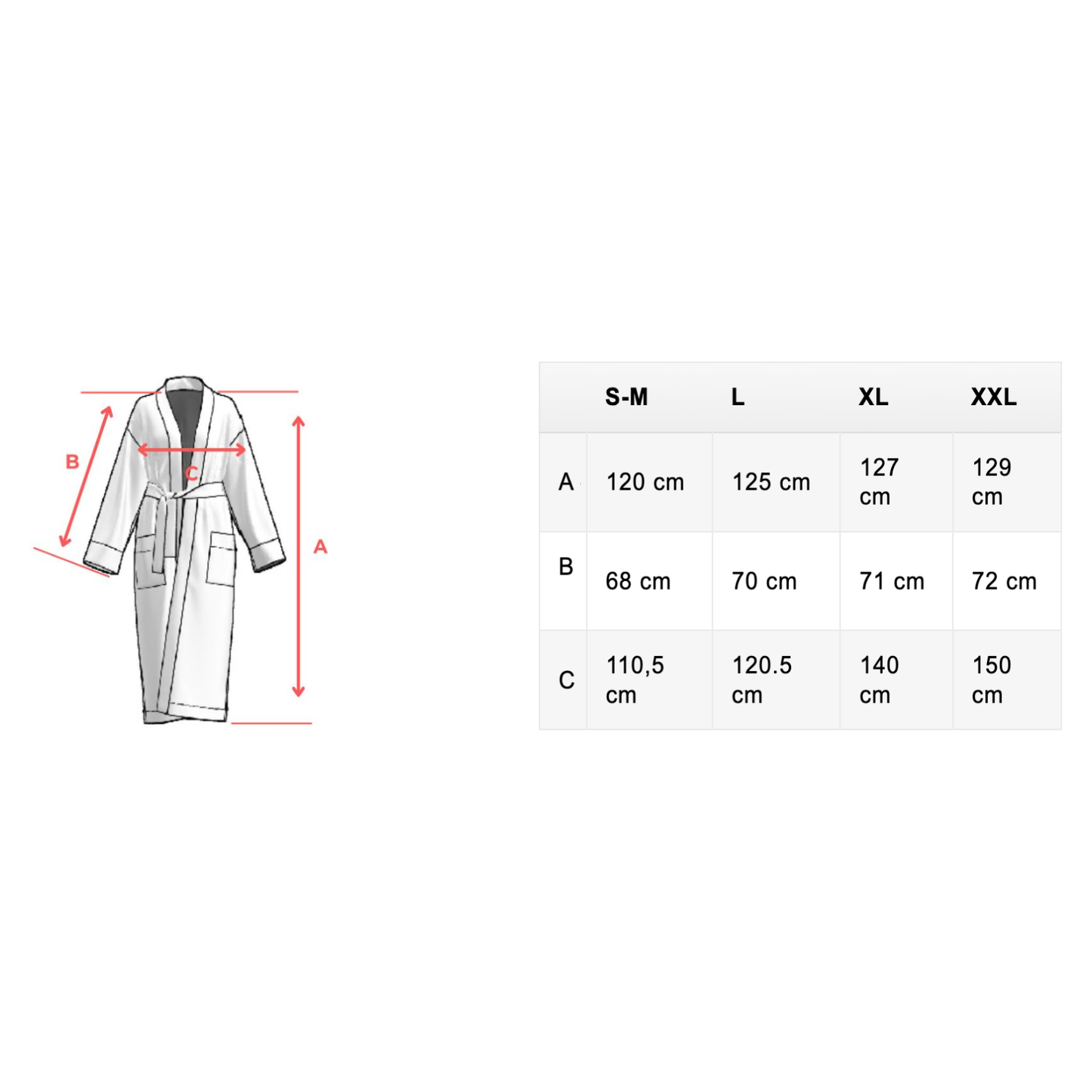 Long Waffle Fabric Robe for Women