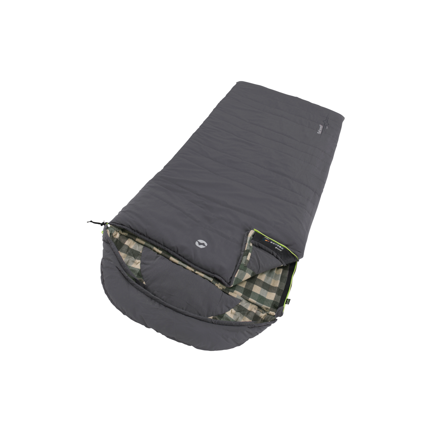 Outwell Camper huopa makuupussi 235 cm harmaa