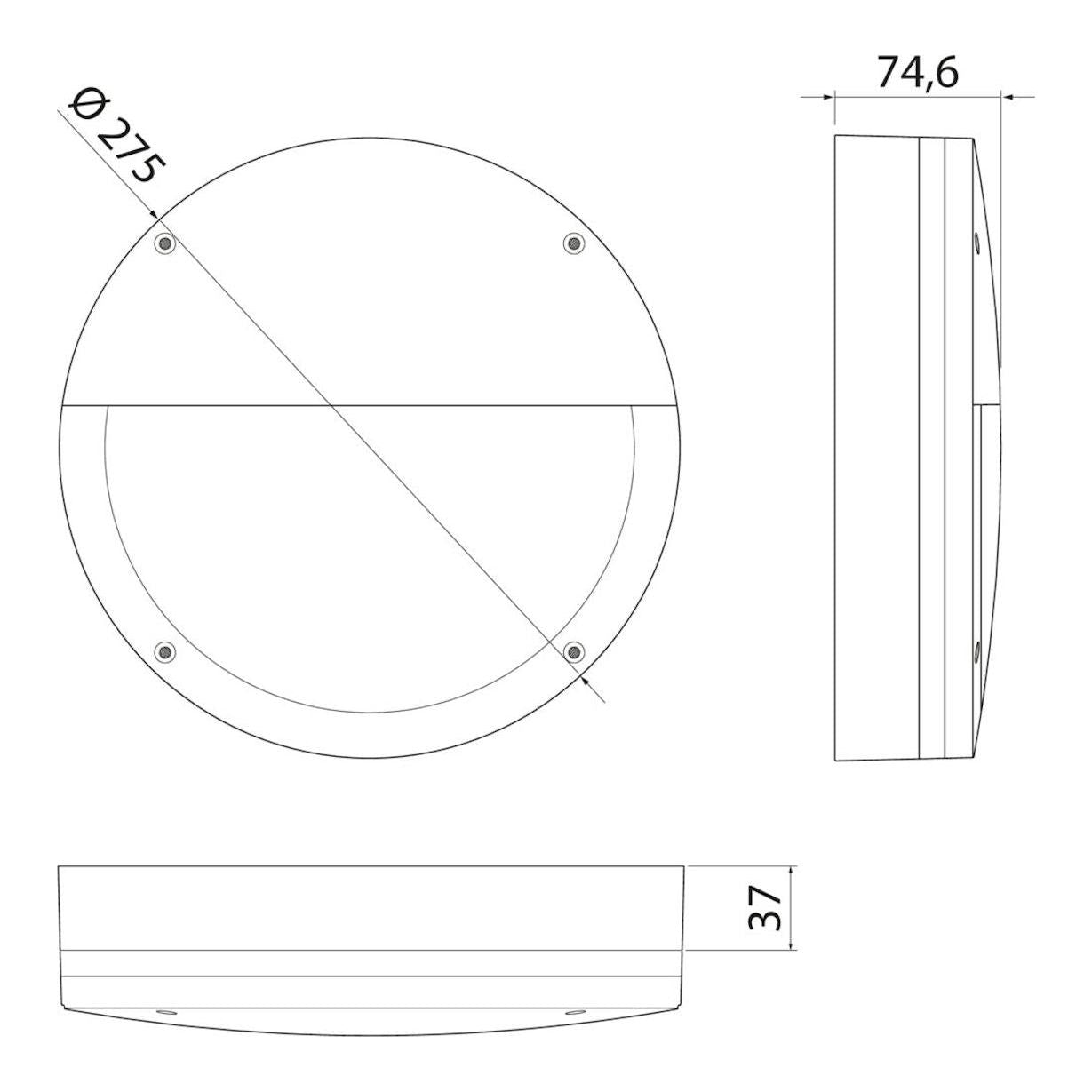 SEINÄVALAISIN ULKO HALO IP65 14W 830/840 PCO ANT EYE