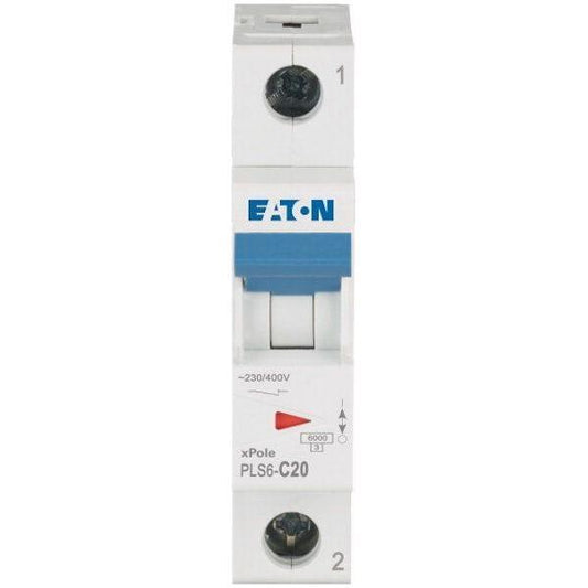JOHDONSUOJAKATKAISIJA EATON PLS6-C20, 6kA 1-NAP C 20A