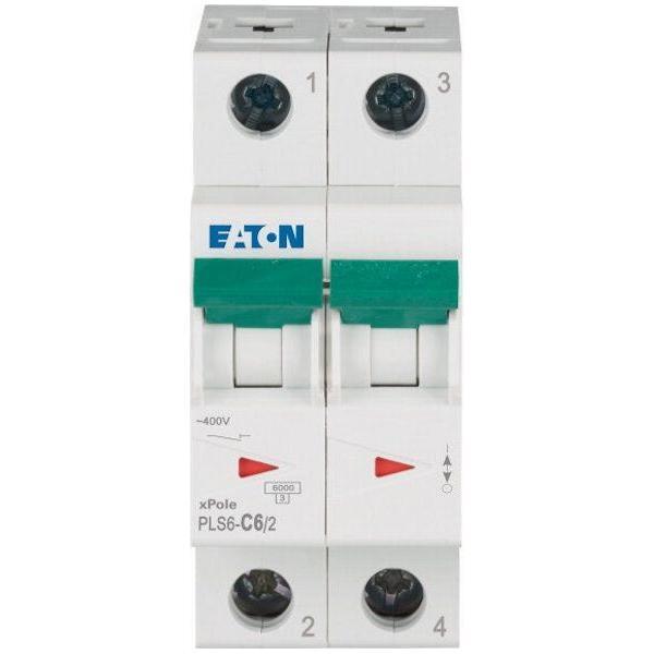 JOHDONSUOJAKATKAISIJA EATON PLS6-C6/2, 6kA 2-NAP C 6A