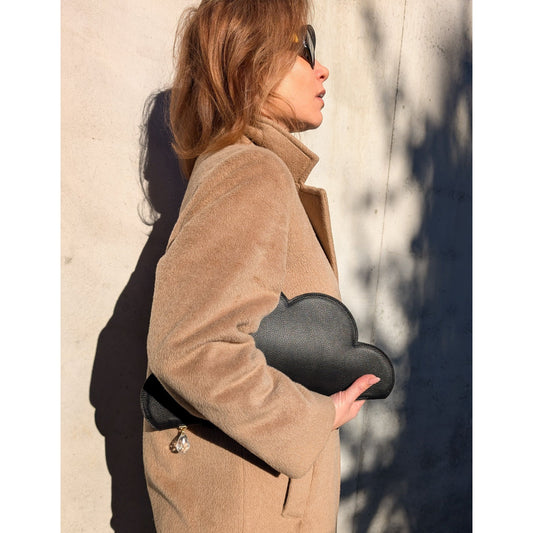 Leather Clutch Bag Cloud