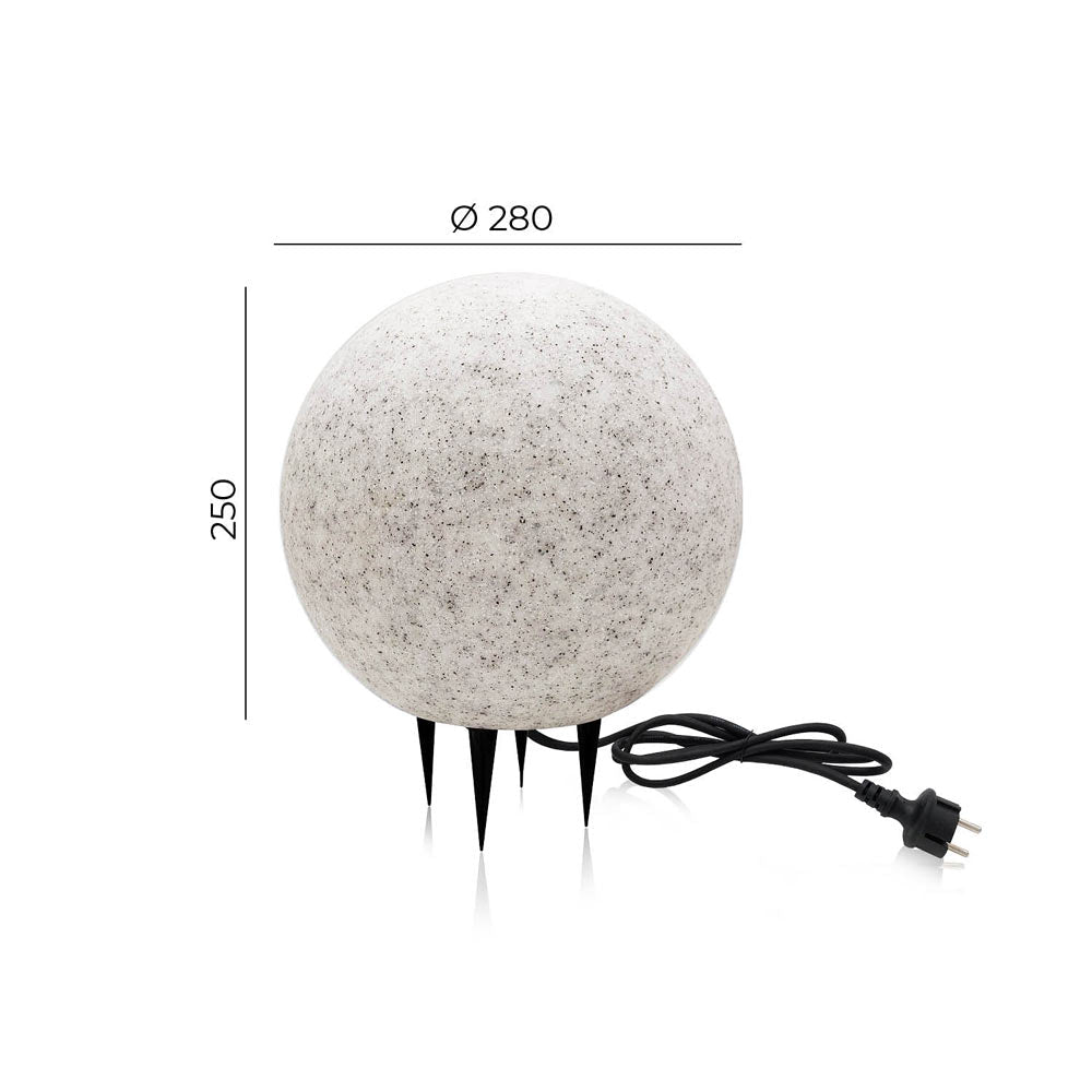 GARDEN BALL pallovalaisin sisä/ulkokäyttöön IP65, pistotulpalla (3 eri kokoa)