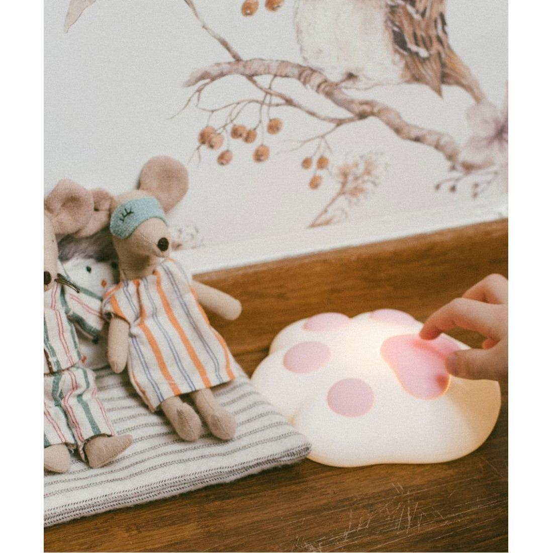 Paw Silicone Lamp - Pink - Kotikauppa