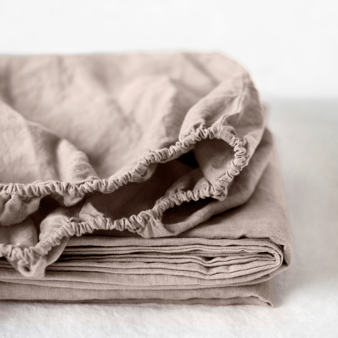 Pellavainen muotoonommeltu aluslakana Portobello (Yhden hengen) - Linen Tales
