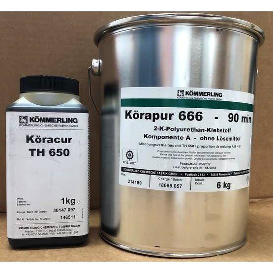 Peltiliima Körapur 666, 6kg+ Köracur 1kg 2-komponentti, liima+ kovetin | 0100820 | | Kotikauppa | Sendum