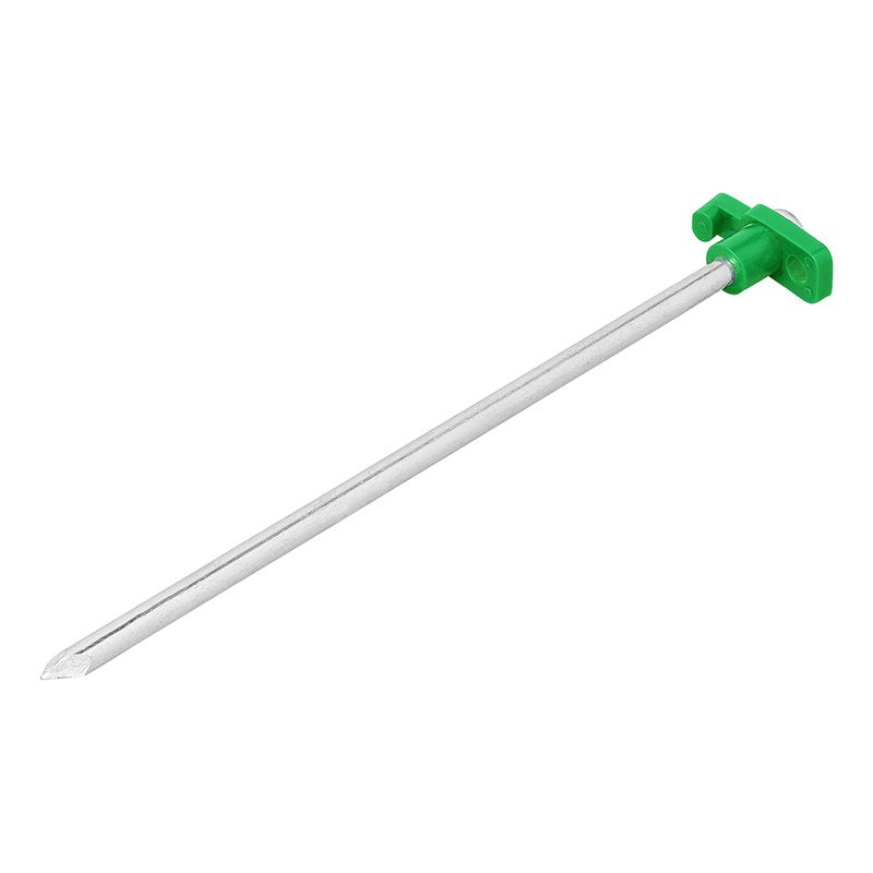 Pimeässä hohtava metallinen telttakiila 25 cm muovikoukulla | 364675 | 8719497087495 | Kotikauppa | ProPlus