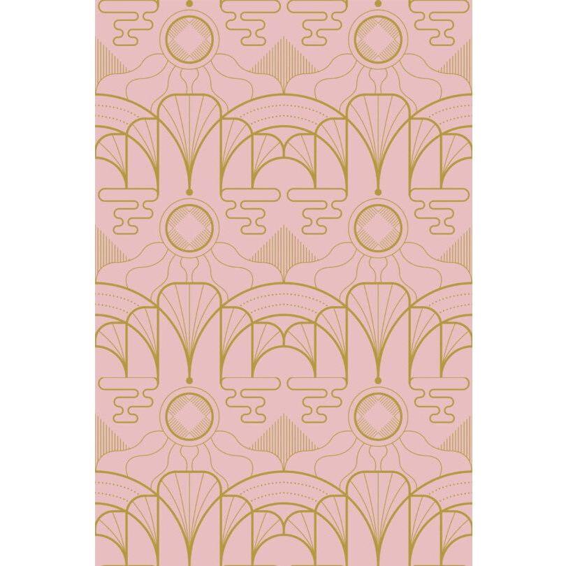 Pinkki Art Deco (itseliimautuva) - Kotikauppa
