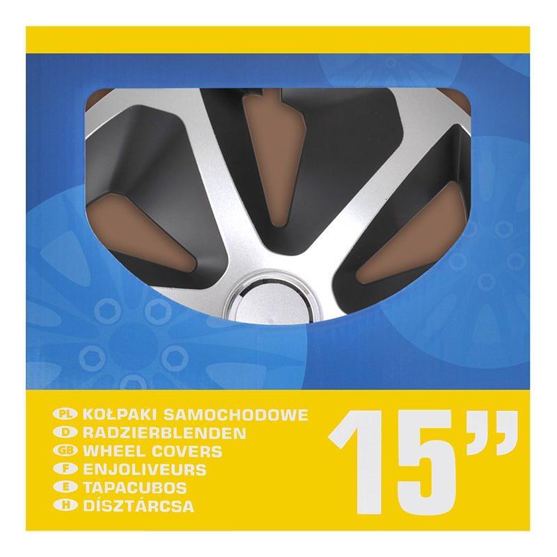 Pölykapseli Roco hopea/musta 15 tuumaa 4 kpl laatikossa | 310874S | 8718546656743 | Kotikauppa |