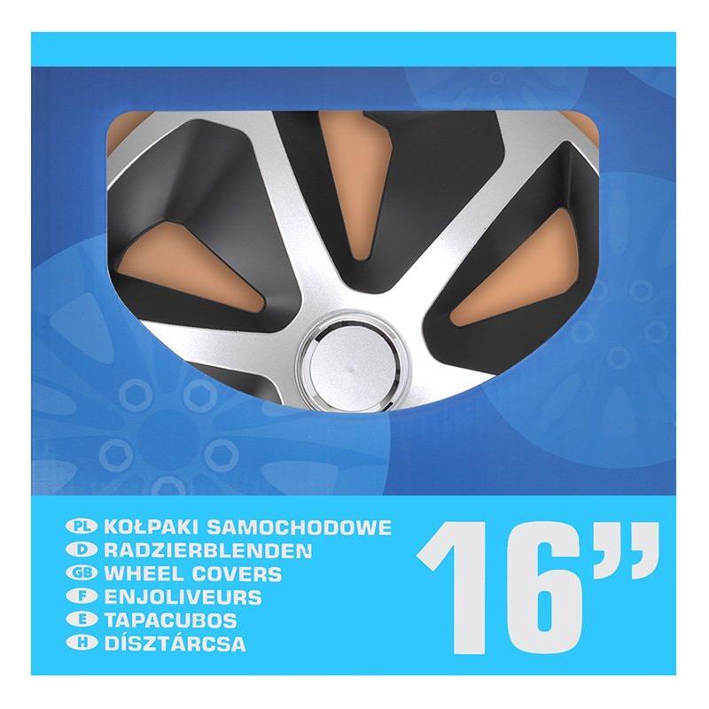 Pölykapseli Roco hopea/musta 16 tuumaa 4 kpl laatikossa | 310876S | 8718546656767 | Kotikauppa |