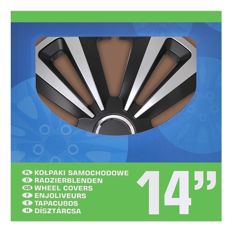 Pölykapseli Terra hopea/musta 14 tuumaa 4 kpl laatikossa | 310864S | 8718546656644 | Kotikauppa |