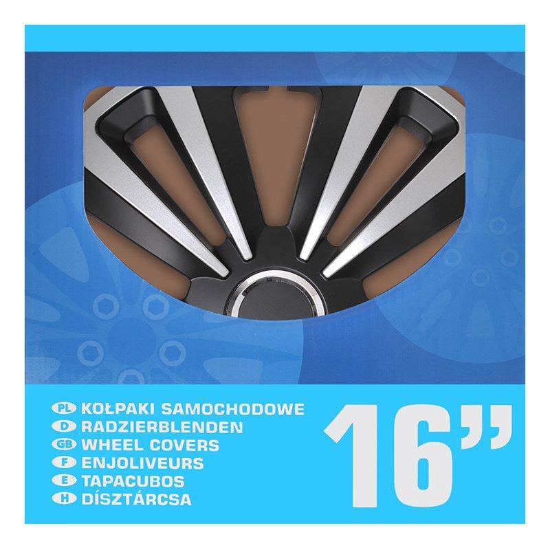 Pölykapseli Terra hopea/musta 16 tuumaa 4 kpl laatikossa | 310868S | 8718546656682 | Kotikauppa |