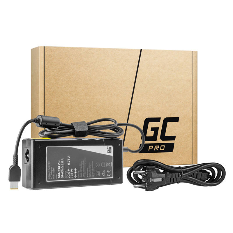 Power supply Green Cell PRO 20V 6.75A 135W for Lenovo IdeaPad Gaming L340-15 L340-17 15ARH05 15IMH05 Legion Y520 Y530 Y730 - Kotikauppa
