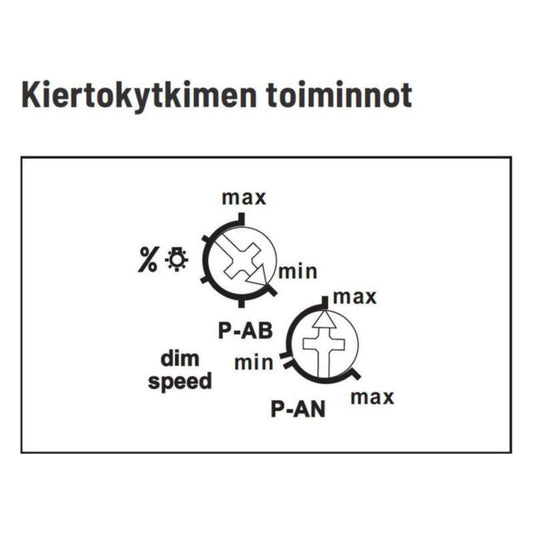 VALONSÄÄDIN ELTAKO LED 4-200W, KOJER. EI N-johd.