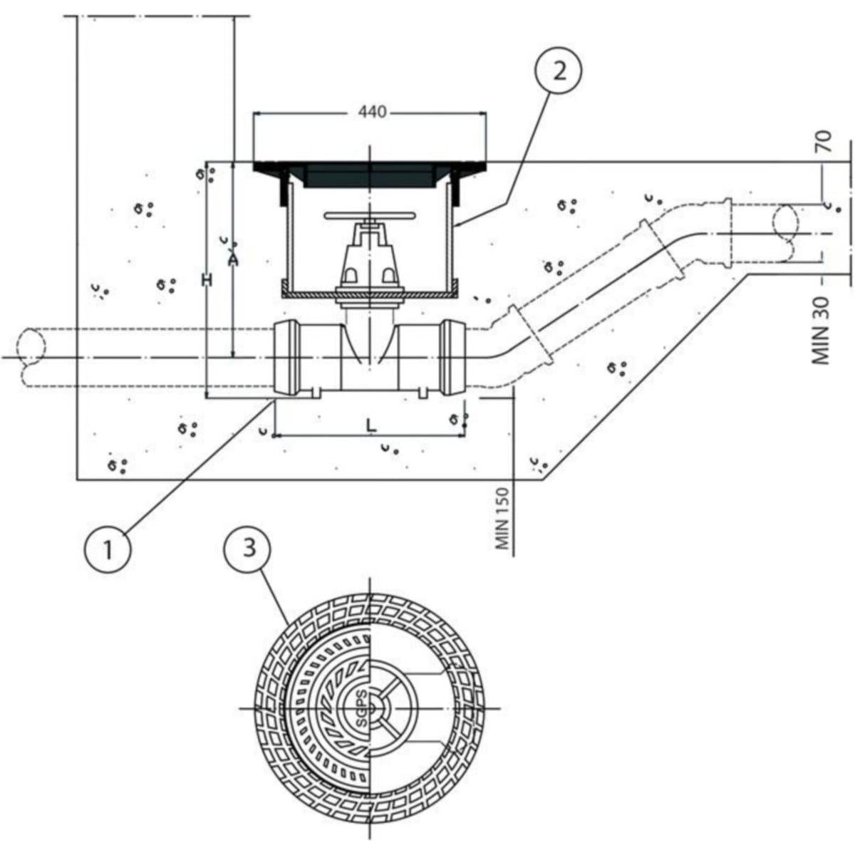 SULKUVENTTIILIKAIVO SGPAM DN70 SVK