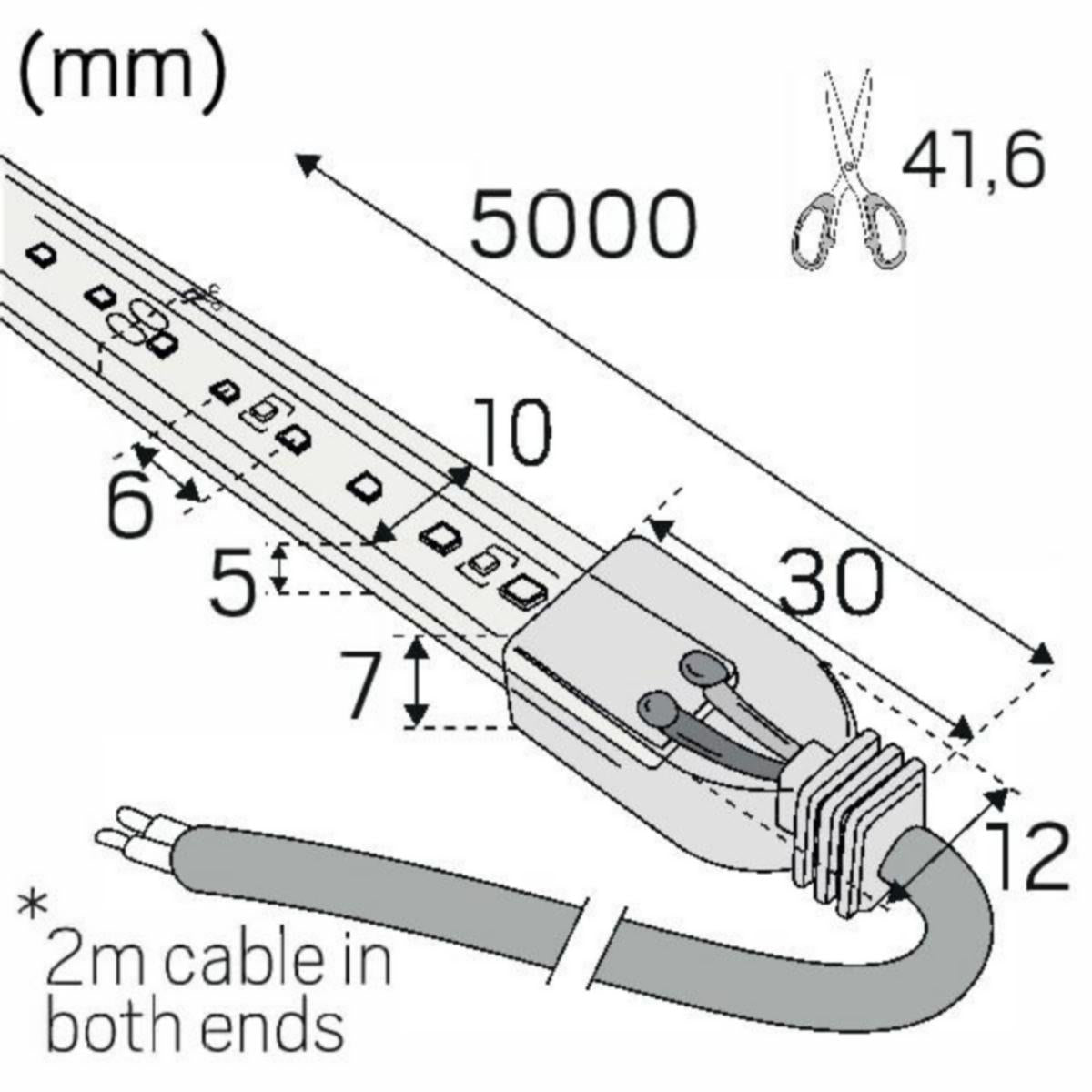 VALOPROFIILI/-NAUHA 24V MIDLUM IP67 1115LM/M 9,6W/M 930 5m
