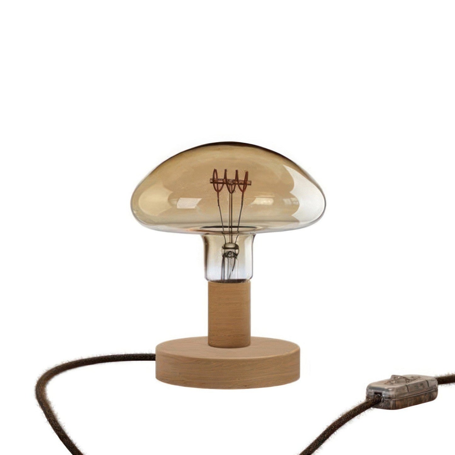 Puinen pöytävalaisin E27 Posaluce Mushroom-sisältää lampun - Kotikauppa