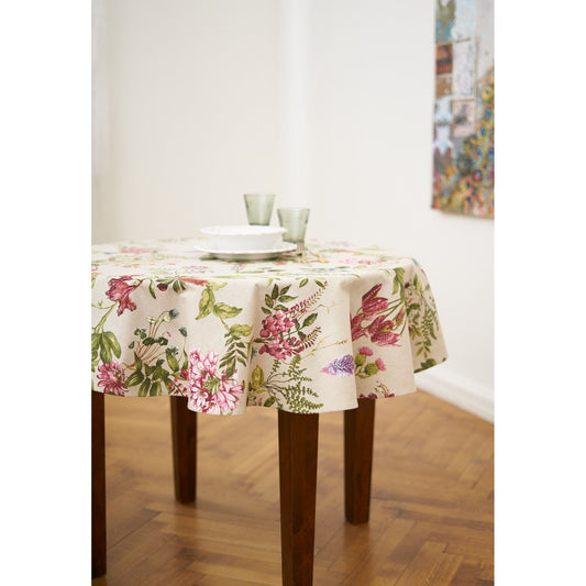 Pyöreä, kukkainen pöytäliina - Botanico - Kotikauppa