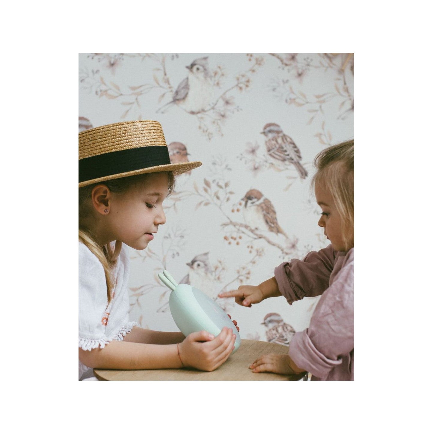 Rabbit Lamp with Alarm Clock - Green - Kotikauppa