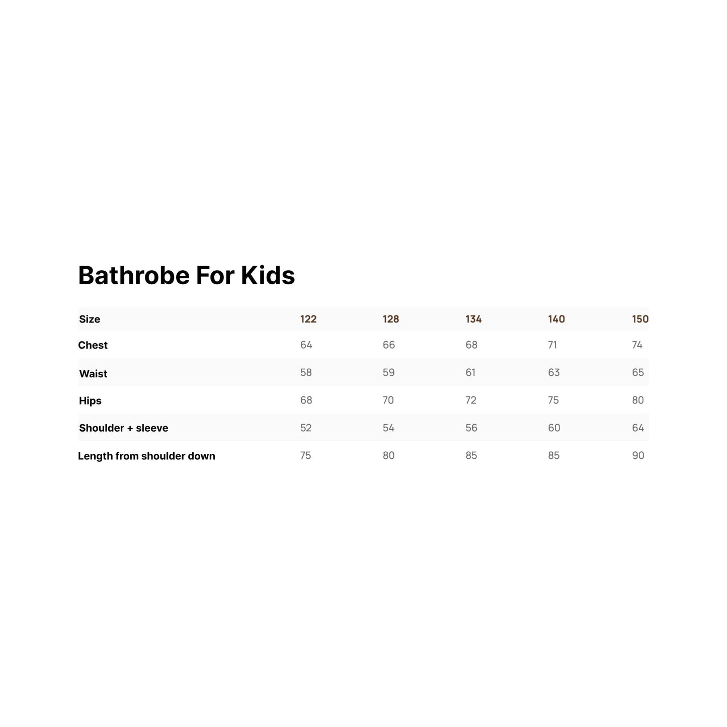 Bamboo Terry Bathrobe WOLF – For KIDS (Size 122-150)