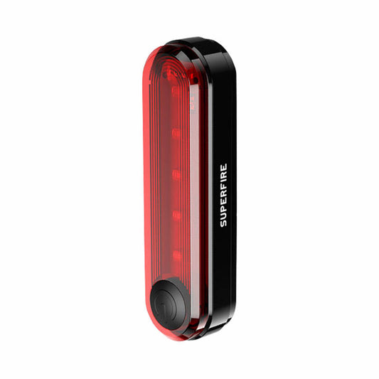 Rear bike light Superfire BTL01, USB, 230mAh - Kotikauppa