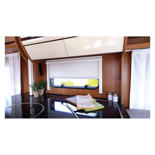 Remis Remiflair I kaksoisrullaverho, esiripustettu, kermanvärinen, 970x655 mm | 10002677