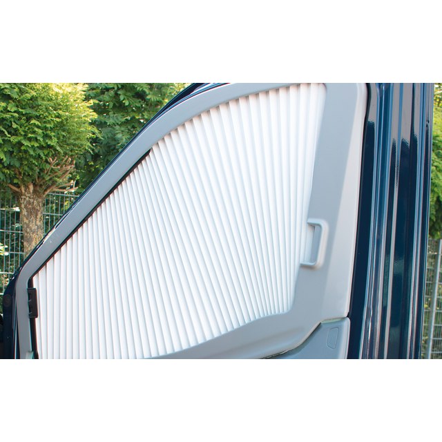 Remis ohjaamon pimennysverho REMIfront IV oikea sivuikkuna Ford Transit Customiin (malli V362) 2012–2017