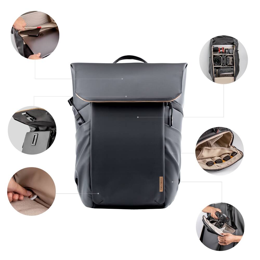 Reppu PGYTECH OneGo Air 25L (obsydian black) - Kotikauppa