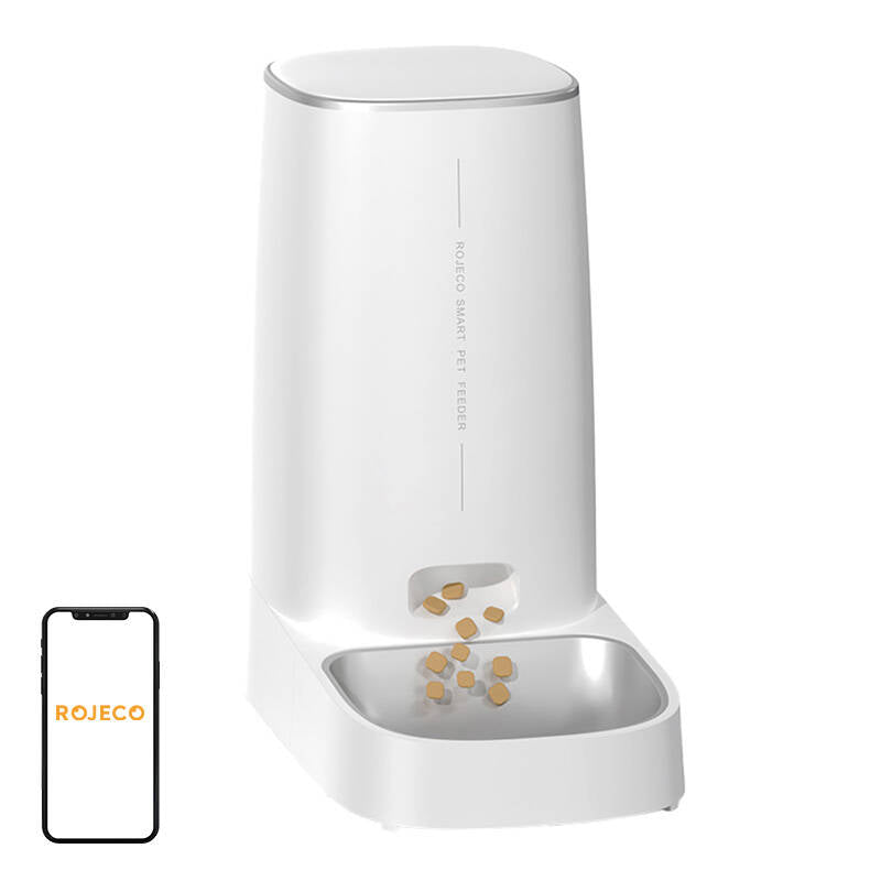 Rojeco 4L Automatic Pet Feeder WiFi Version with Single Bowl - Kotikauppa