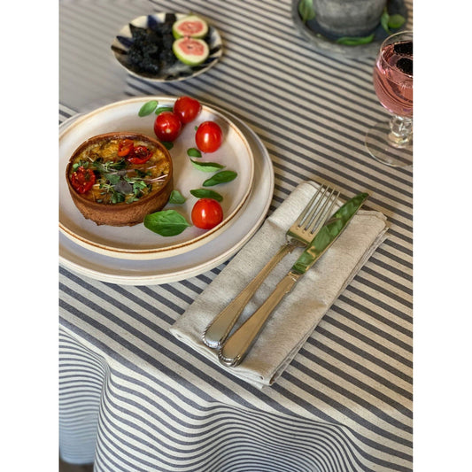 Round Tablecloth, Recycled Fabric - Nord 1 - Kotikauppa