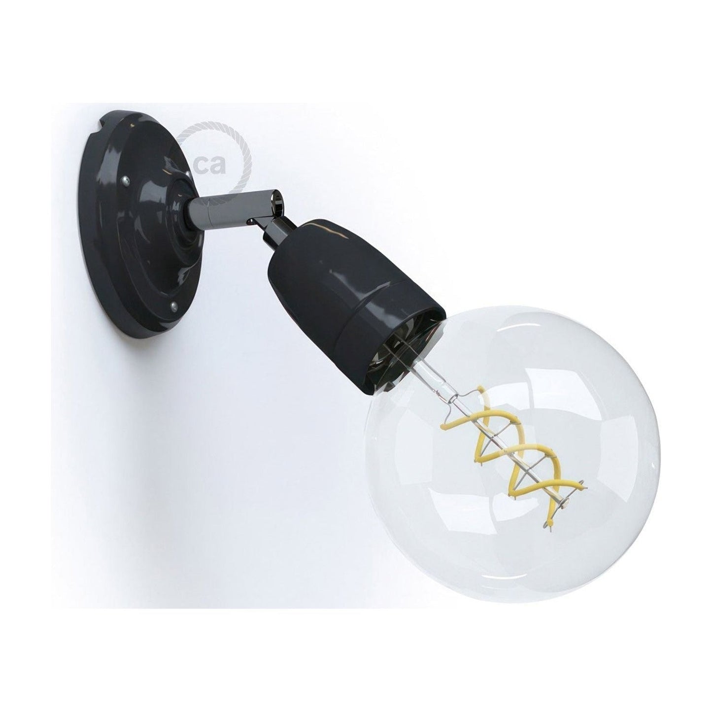 Säädettävä posliinivalopiste seinään tai kattoon (E27) useita värejä - Kotikauppa