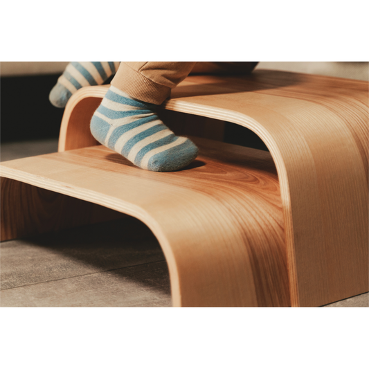 Säädettävät puiset porrasjakkarat (2 kpl sarja) - Kotikauppa