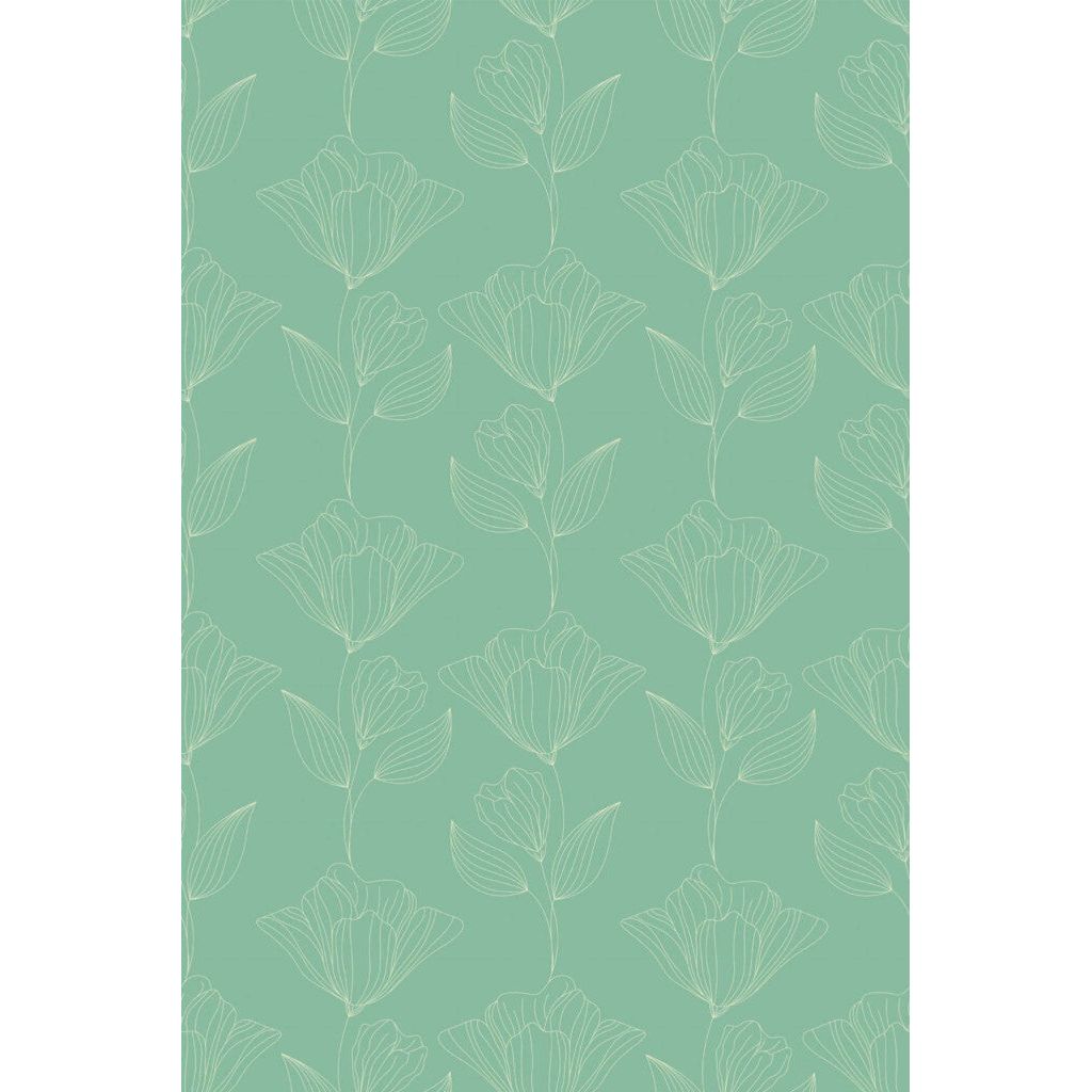 Sage Floral Powder Room (itseliimautuva) - Kotikauppa