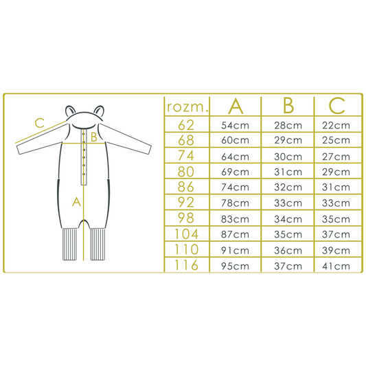 Eared Jumpsuit for Babies and Kids - Mint