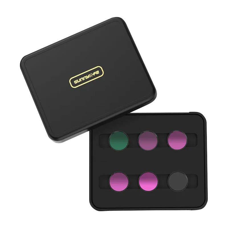 Set of 6 filters MCUV+CPL+ND4+ND8+ND16+ND32 Sunnylife for Insta360 GO 3/2 - Kotikauppa